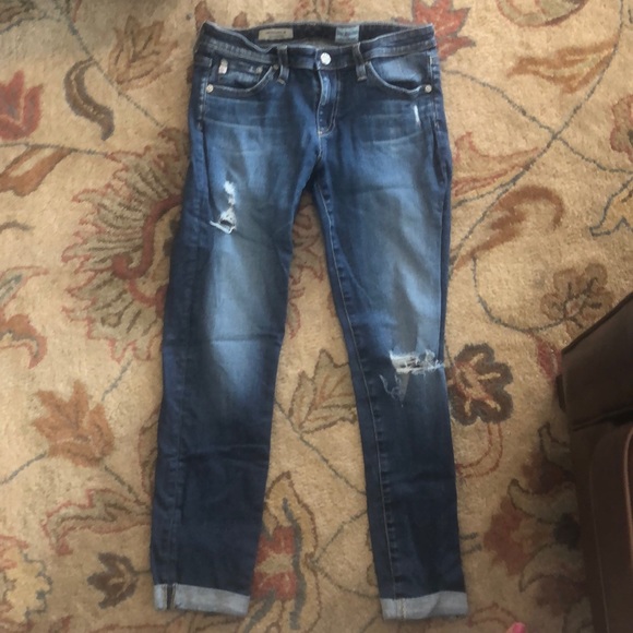 Ag Adriano Goldschmied Denim - AG The Stilt Rollup cigarette roll-up 27 jeans